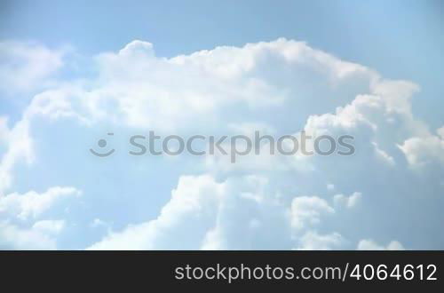 Loopable Clouds and blue sky video. Time lapse