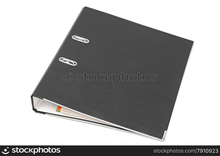loose-leaf binder isolated on a white background