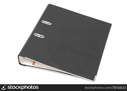 loose-leaf binder isolated on a white background