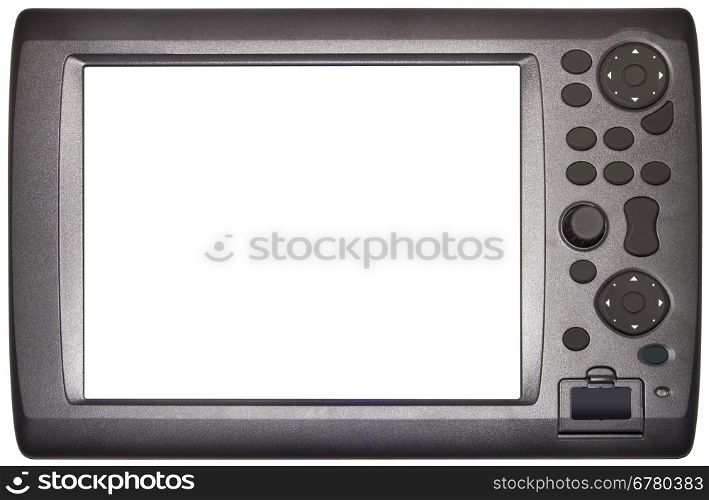 Loran Navigation Tablet Device Isolated with Clipping Path