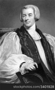 Lord George Murray (1761 -1803) on engraving from 1837. Anglican cleric best remembered for his work developing Britain&rsquo;s first optical telegraph, Engraved by W. & F.Holl after a painting by Falkner and published by G.Virtue.