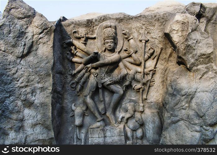 Lord Shiva, Hadshi Temple, Sant Darshan Museum, near tikona Vadgoan Maval, District Pune, Maharashtra, India.. Lord Shiva, Hadshi Temple, Sant Darshan Museum, near tikona Vadgoan Maval, District Pune, Maharashtra, India