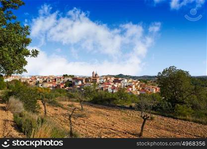 Losa del Obispo village in Valencia at Los Serranos Area of Spain