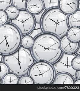 lots and lots clocks for a great time background
