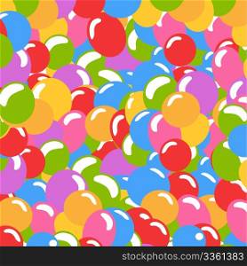 Lots of balloons background in many colors