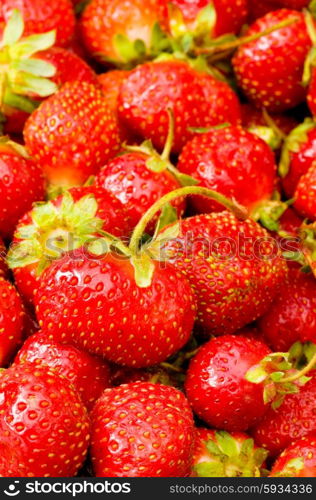 Lots of strawberries arranged as the background