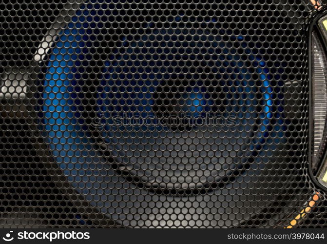 Loudspeaker grid texture in dark colors with round texture