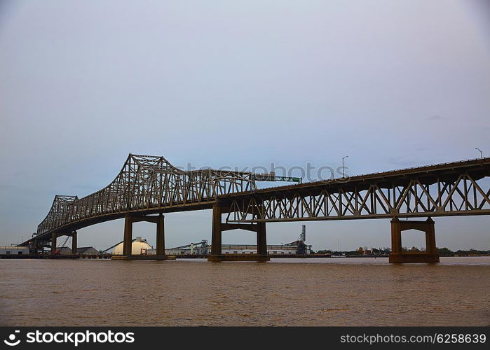 Louisiana Baton Rouge Horace Wilkinson Bridge Interstate i10 over Mississippi river USA