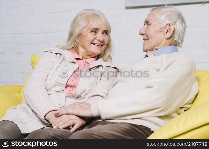 love concept with senior couple