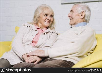 love concept with senior couple