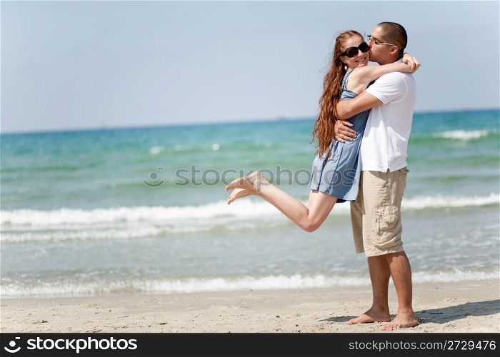 love couple Hugging, outdoor