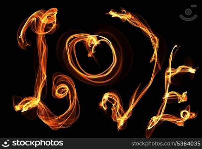 love fire illustration