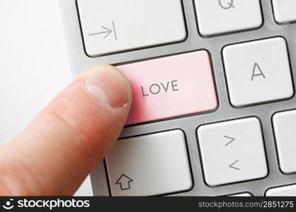 Love Key on Keyboard