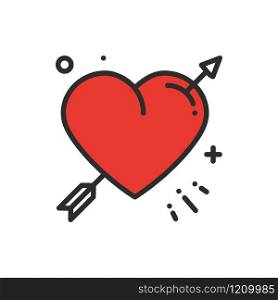 Love line arrow heart icon. Happy Valentine day sign and symbol. Love, couple, relationship, dating, wedding, holiday, romantic amour tattoo theme. Love line arrow heart icon. Happy Valentine day sign and symbol. Love, couple, relationship, dating, wedding, holiday, romantic amour tattoo theme.