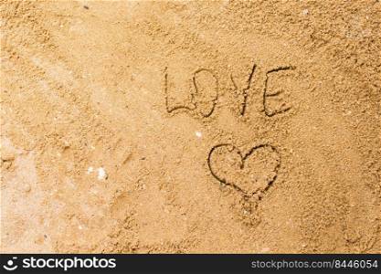 love on the sand in the beach.. love on the sand in the beach