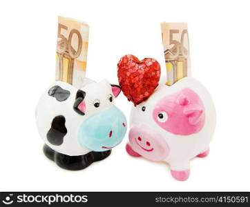 Love saving money - piggy and cowie money banks