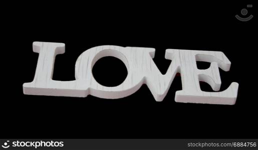 love sign isolated on black beautiful banner wallpaper design illustration