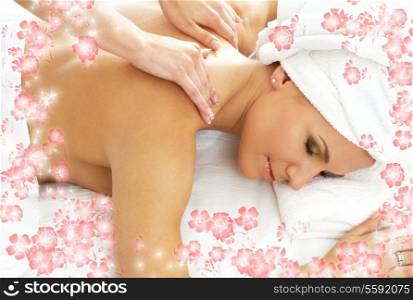 lovely lady in massage salon