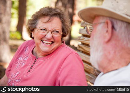 Loving Senior Couple Enjoying the Outdoors Together.