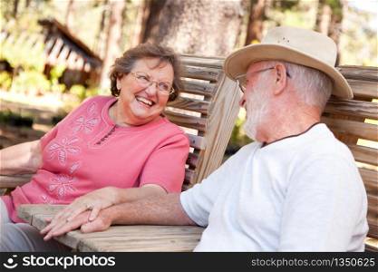 Loving Senior Couple Enjoying the Outdoors Together.