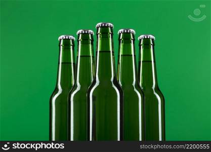 low angle beer bottle pack