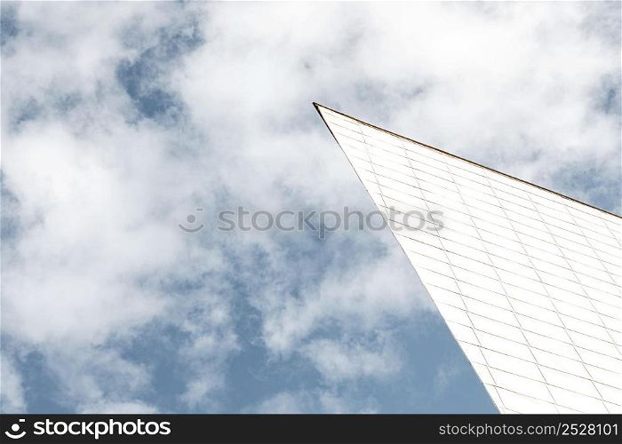 low angle city structure with sky
