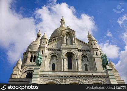 Low angle view of a basilica, Basilique of the Sacre Coeur, Montmartre, Paris, France