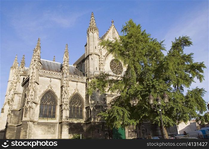 Low angle view of a basilica, St. Michel Basilica, Quartier St. Michel, Vieux Bordeaux, Bordeaux, France