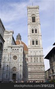 Low angle view of a bell tower, Duomo Santa Maria del Fiore, Florence, Italy