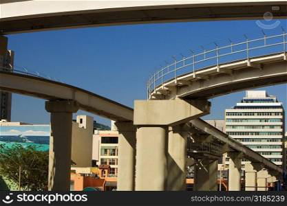 Low angle view of a bridge, Miami, Florida, USA