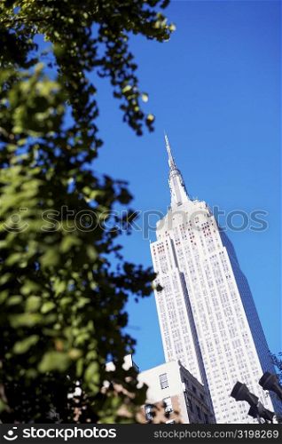 Low angle view of a building, Empire State Building, Manhattan, New York City, New York State, USA