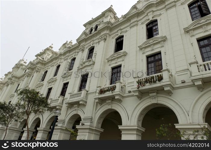 Low angle view of a building, Historic Centre of Lima, Lima, Peru