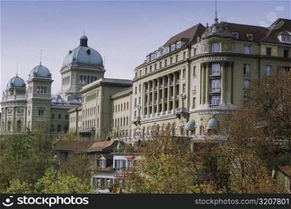 Low angle view of a building, Hotel Bellevue Palace, Berne, Berne Canton, Switzerland