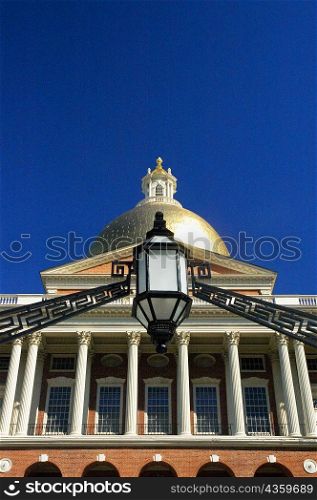 Low angle view of a building, Massachusetts State Capitol, Boston, Massachusetts, USA