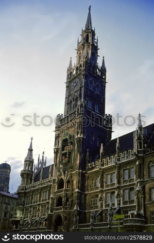 Low angle view of a building, Munich Town Hall, Munich, Bavaria, Germany