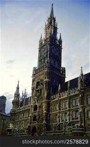 Low angle view of a building, Munich Town Hall, Munich, Bavaria, Germany