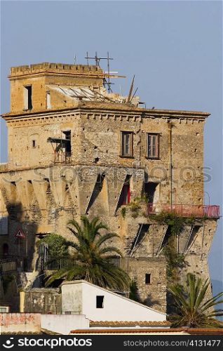 Low angle view of a building, Torre Normanna, Vietri sul Mare, Costiera Amalfitana, Salerno, Campania, Italy