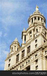Low angle view of a building, Town Hall, New York City, New York State, USA