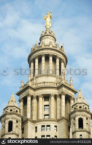 Low angle view of a building, Town Hall, New York City, New York State, USA