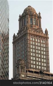 Low angle view of a building, Wabash Avenue, Chicago, Cook County, Illinois, USA