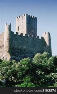 Low angle view of a castle, Fortress of Almoural, Portugal