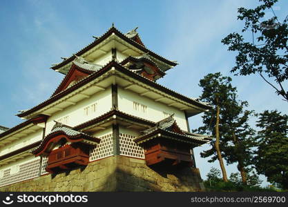 Low angle view of a castle, Kanazawa Castle, Kanazawa, Ishikawa Prefecture, Japan