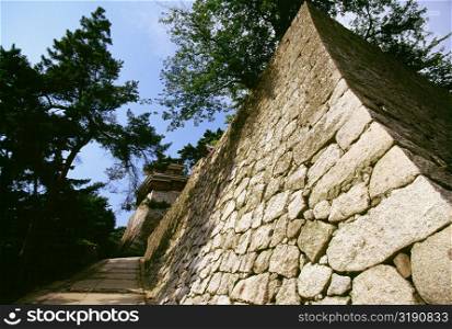 Low angle view of a castle, Matsuyama Castle, Shikoku, Japan