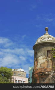 Low angle view of a castle, Morro Castle, Old San Juan, San Juan, Puerto Rico