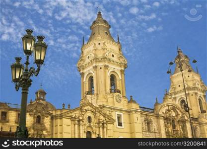 Low angle view of a cathedral, Cathedral de Lima, Lima, Peru