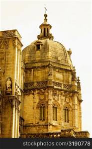 Low angle view of a cathedral, Cathedral Of Toledo, Toledo, Spain