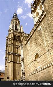 Low angle view of a cathedral, Cathedral Of Toledo, Toledo, Spain