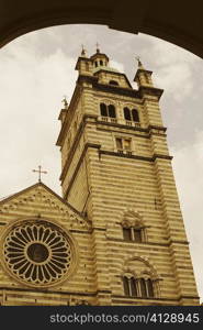 Low angle view of a cathedral, Genoa Cathedral, Genoa, Liguria, Italy