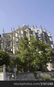 Low angle view of a cathedral, Le Mans Cathedral, Le Mans, France