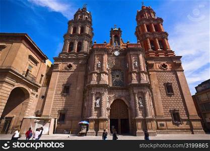 Low angle view of a cathedral, San Luis Potosi, Mexico